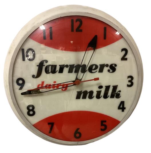 Farmers Dairy Milk Advertising  Clock (1 of 3)
