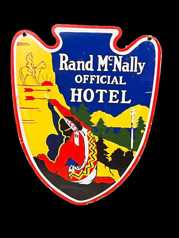 Vintage Rand McNally Porcelain Sign (1 of 6)