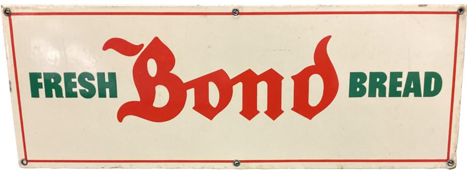 Bond Bread Porcelain Advertising Sign (1 of 3)