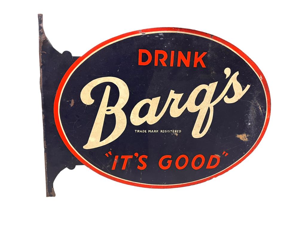 Vintage Drink Barqs Double Sided Flange (1 of 5)