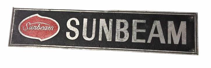 Vintage Sunbeam Aluminum Sign (1 of 4)