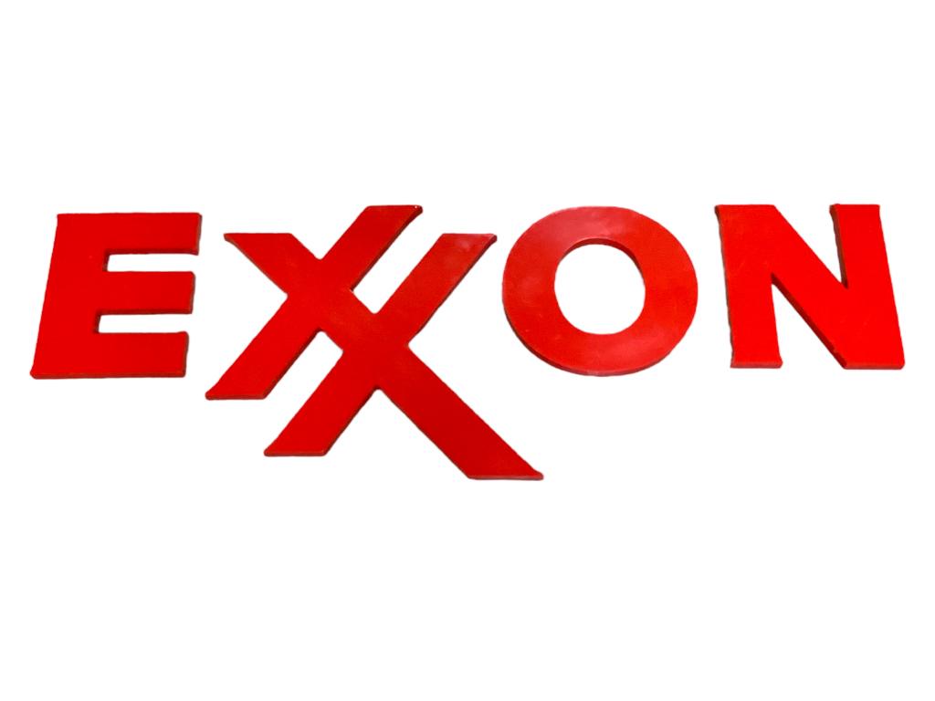Exxon Red Plastic Service Station Letters (1 of 6)