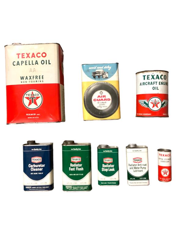 Vintage Texaco Advertising Cans (1 of 11)