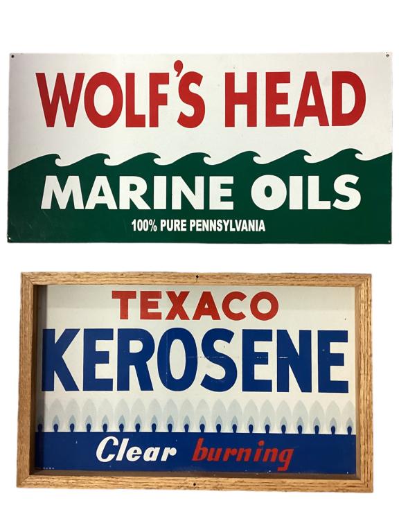 2 Tin Advertising Signs (1 of 3)