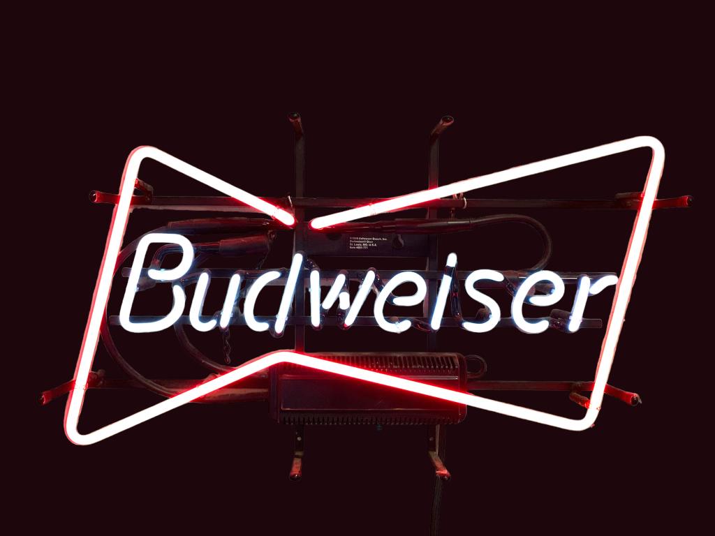 Vintage Advertising Budweiser Neon Sign (1 of 2)