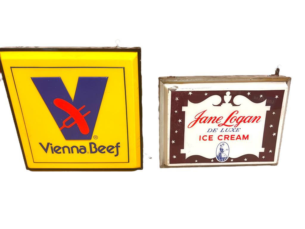 2 Vintage Advertising Lights, (1 of 5)