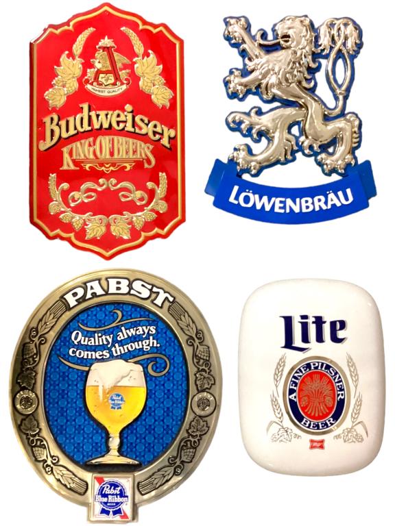 4 Reproduction Advertising Beer Signs (1 of 4)