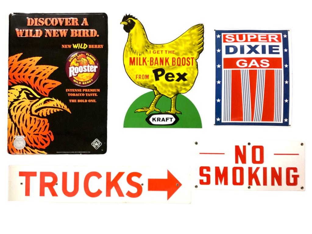 5 Porcelain and Tin Advertising Signage (1 of 6)