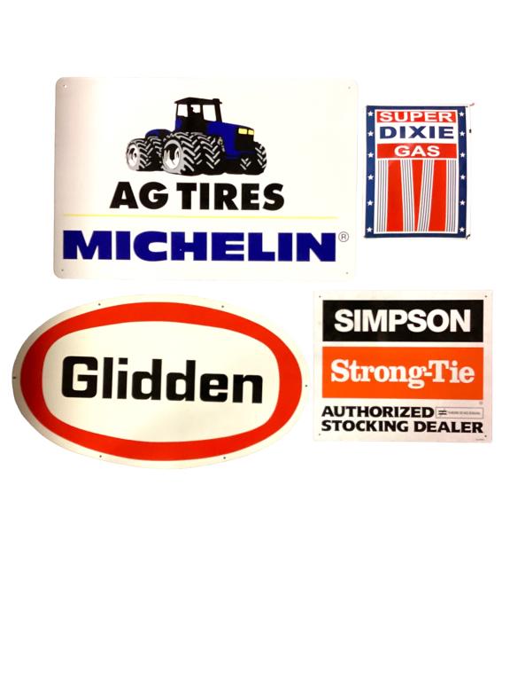 4 Reproduction Advertising Signs (1 of 5)