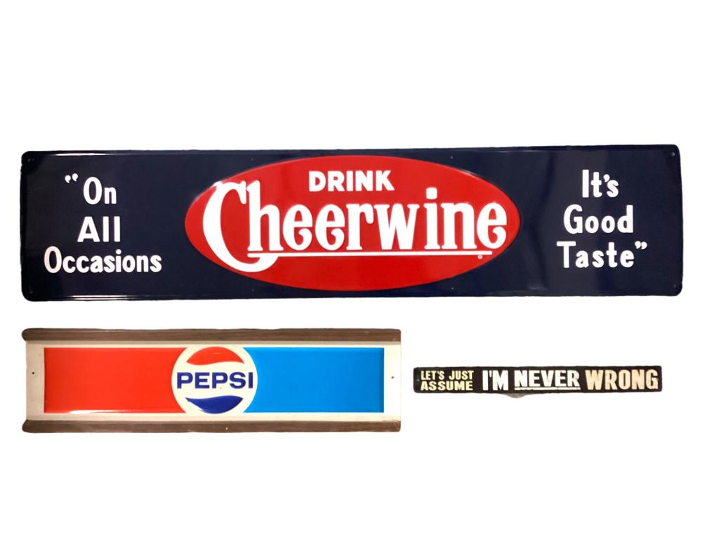 3 Metal Signs (1 of 4)