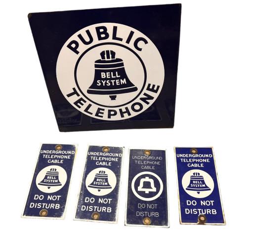 5 Bell Telephone Porcelain Signs (1 of 6)