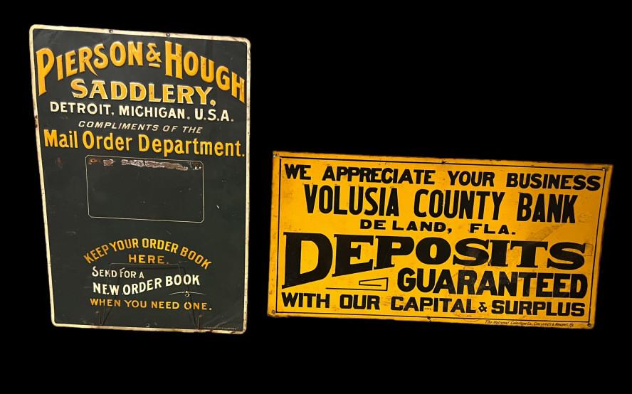 2 Vintage Advertising Signs (1 of 5)