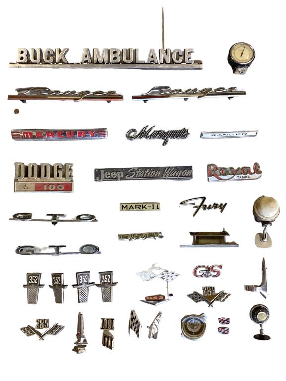 36 Vintage Car Badges and Accessories (1 of 8)
