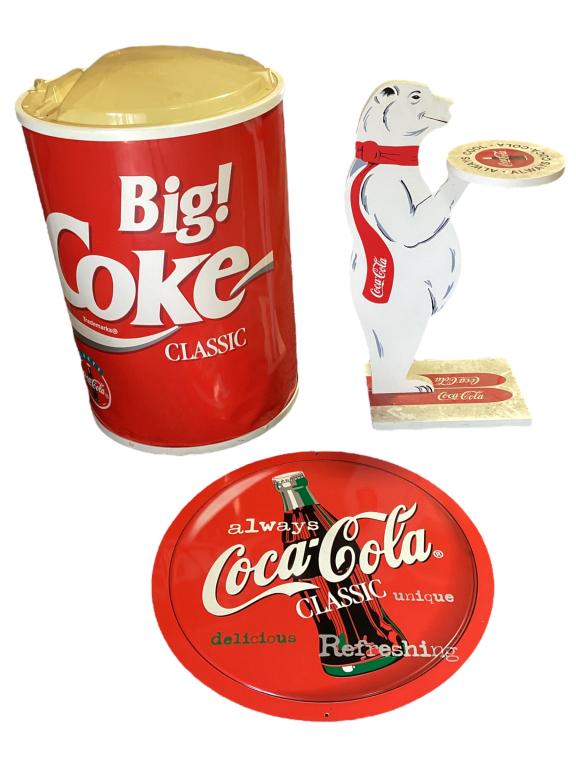 3 Vintage Coca Cola Advertising Sinage (1 of 8)