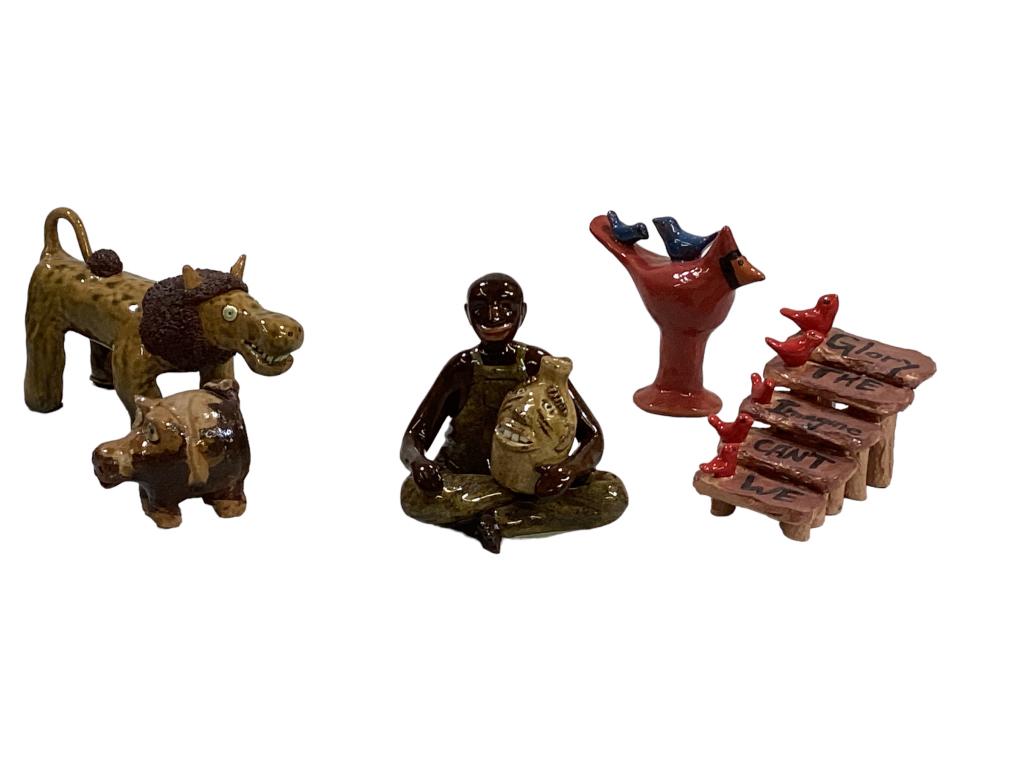 5 Folk Pottery Figures (1 of 5)