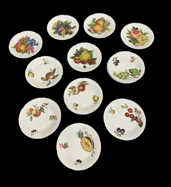 Limoges Fruit Plates, Philippe Deshoulieres (1 of 6)