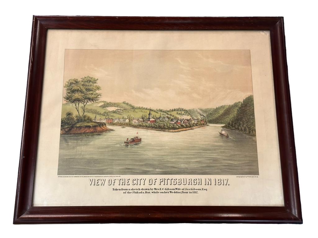 View Of The City Of Pittsburgh in 1817 (1 of 6)