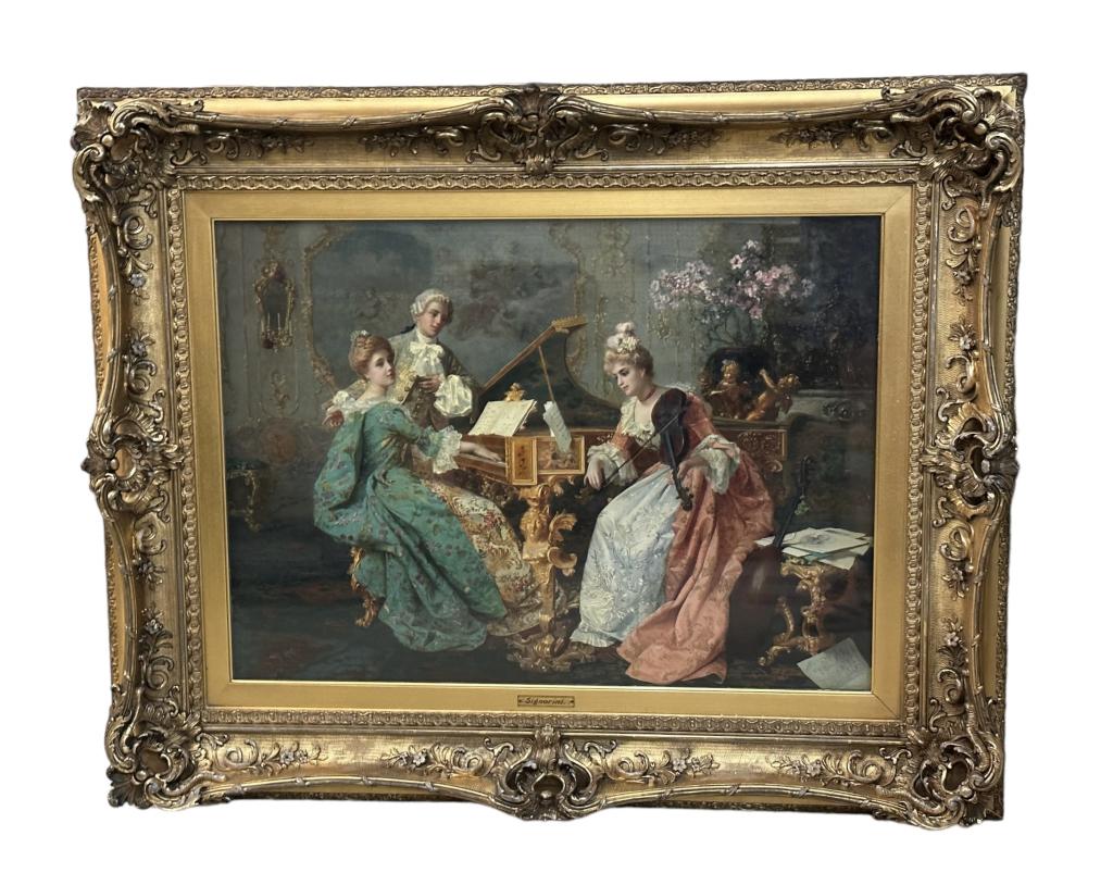 A Genre Painting by Giuseppe Signorini (1 of 9)