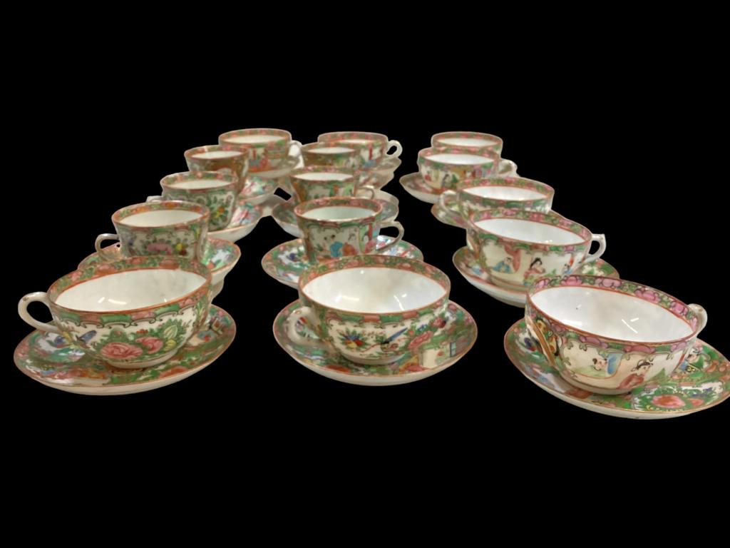 Collection of Rose Medallion Porcelain (1 of 6)