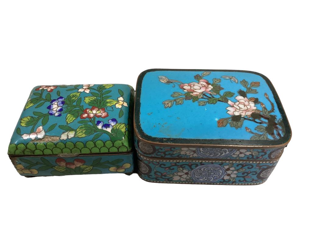 Two Asian Cloisonne Table Boxes (1 of 6)