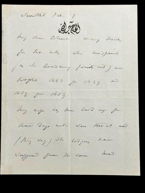 Sir Richard Francis Burton Autographed Note (1 of 5)