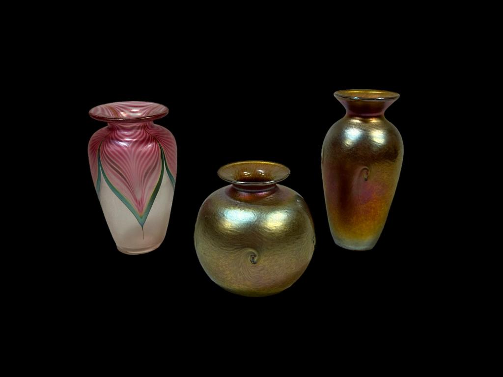 3 Modern Art Glass Vases (1 of 8)