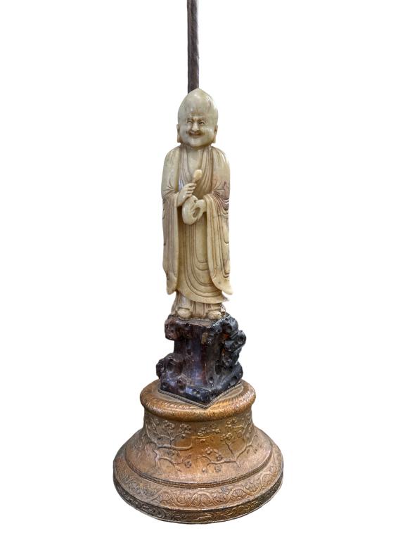 Asian Hardstone Figural Lamp (1 of 5)