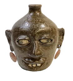 Early Lanier Meaders Face Jug