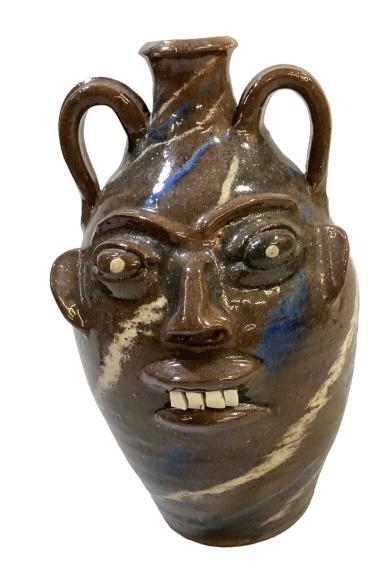 Walter Fleming Swirl Face Jug (1 of 4)