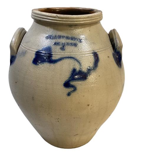 Clark and Fox Slip Decorated Stoneware Jug (1 of 5)