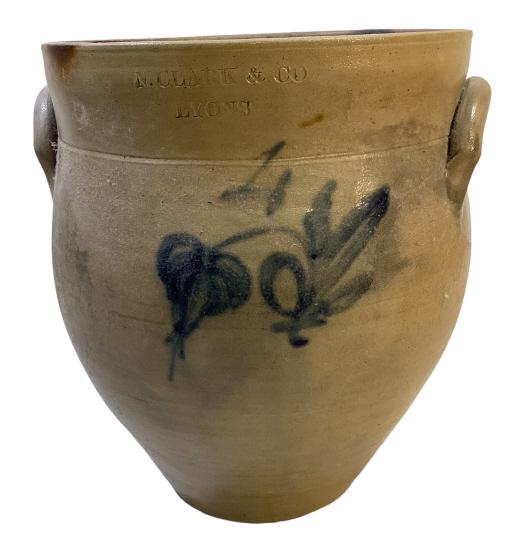 N Clark and Co. Saltglaze Storage Crock (1 of 5)