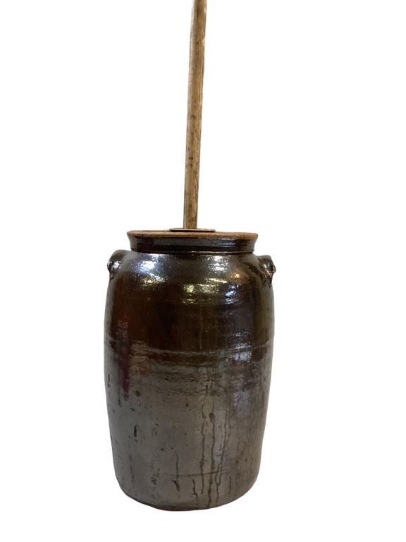 Southern Pottery Churn Crock (1 of 4)