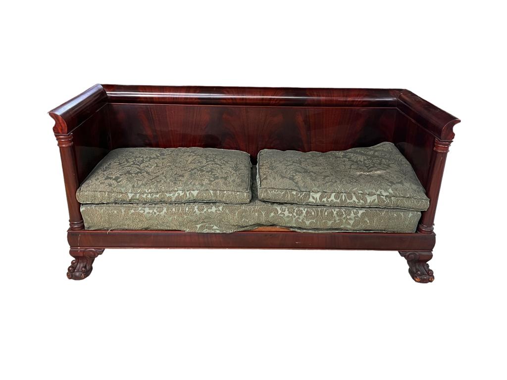 Classical Flame Mahogany Settee (1 of 5)