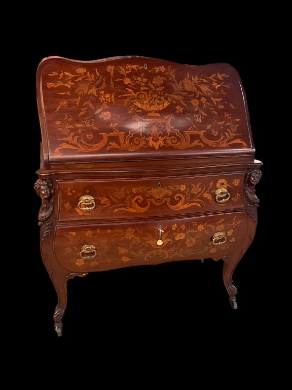 Inlaid Rococo Italian Desk (1 of 6)