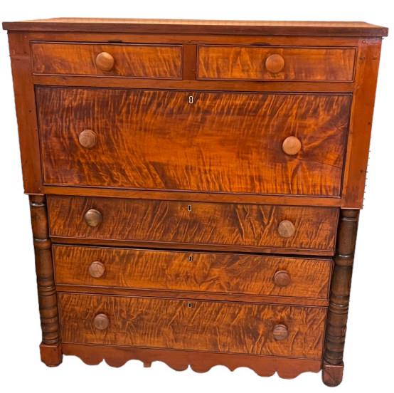 Cherry and Curly Maple Chest (1 of 4)