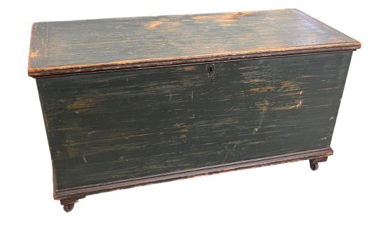 6 Board Blanket Box in Blue Paint (1 of 4)