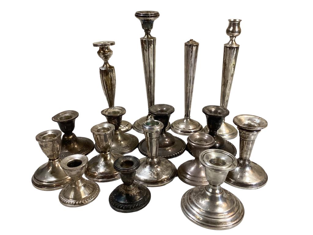 16 Weighted Sterling Candlesticks (1 of 3)