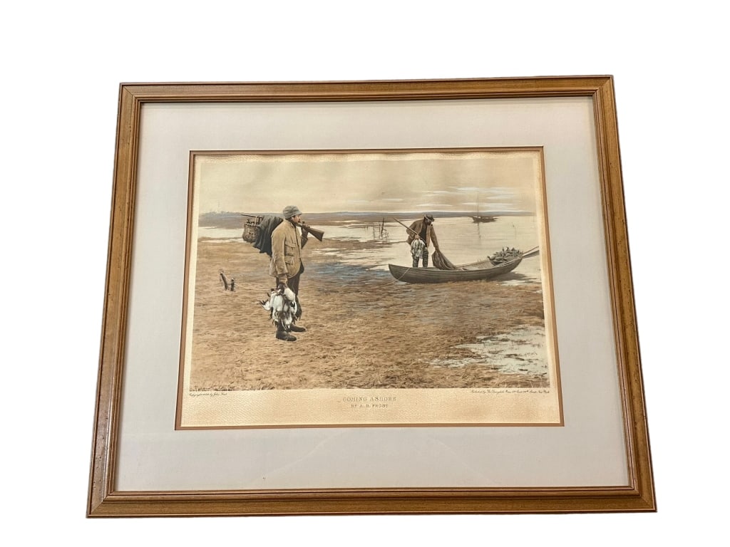 Two Framed Hunting Scenes, after A.B. Frost (1 of 9)