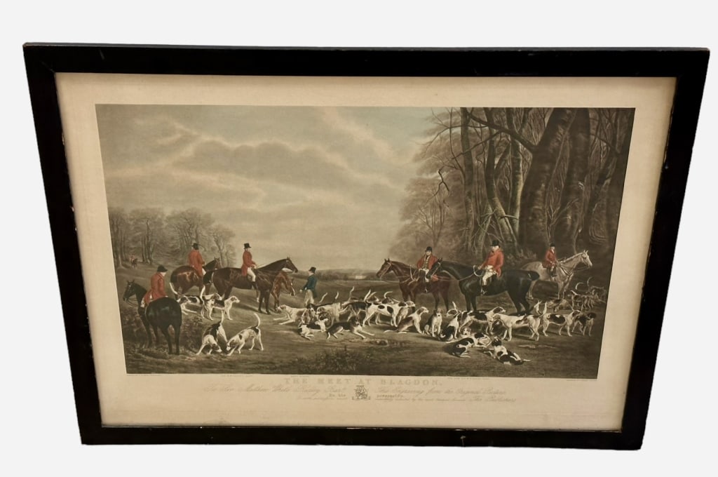 The Meet at Blagdon, after J.W. Snow (1 of 8)