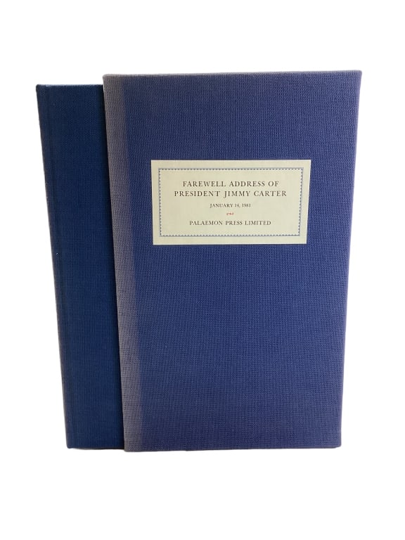 Signed Jimmy Carter Farewell Address (1 of 4)