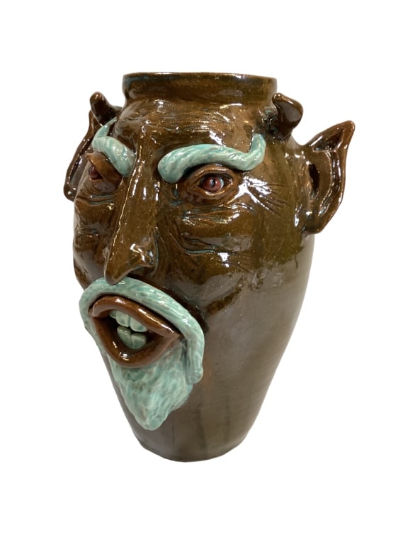 Jack Maness Devil Face Vase (1 of 4)