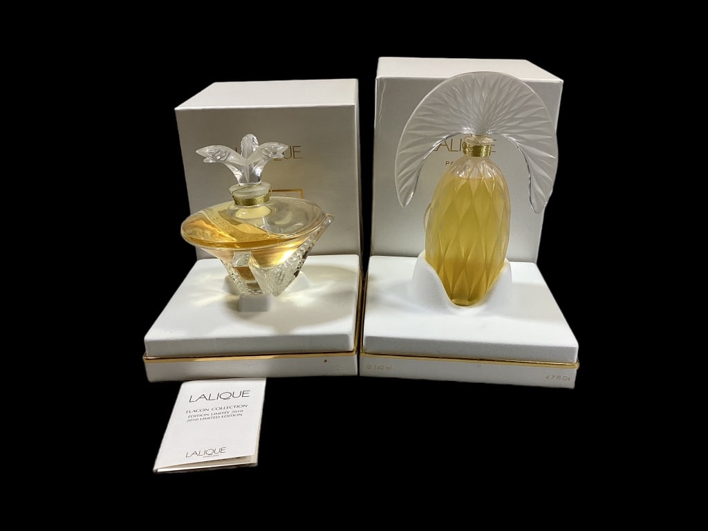 Two Lalique Crystal Perfume Flagons (1 of 7)