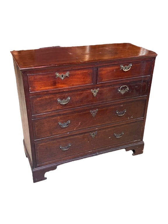 Demunitive Mahogany Chippendale Chest (1 of 4)
