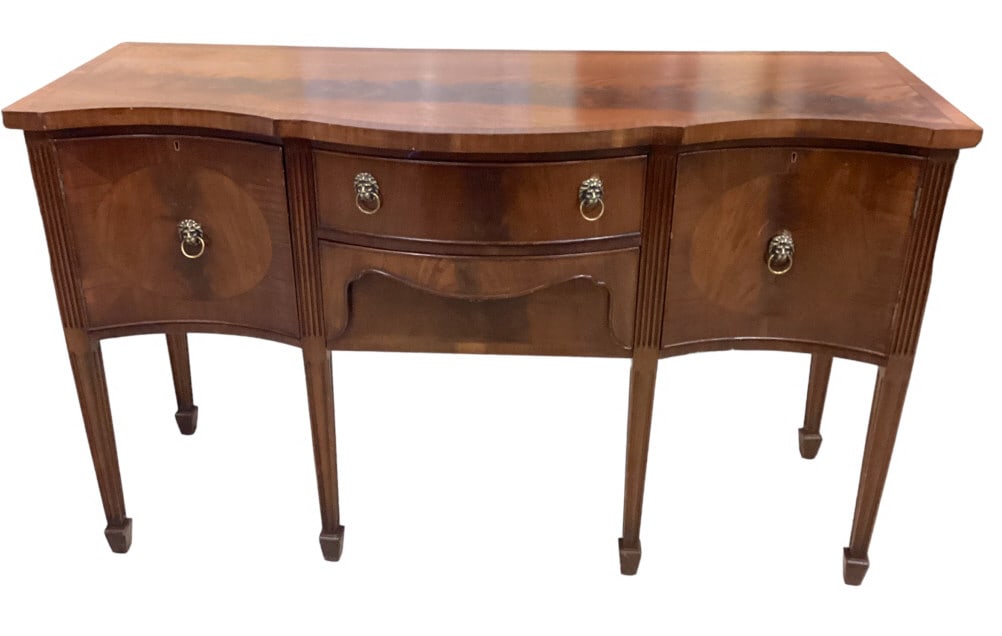 Serpentine Front  Mahogany Sideboard (1 of 5)
