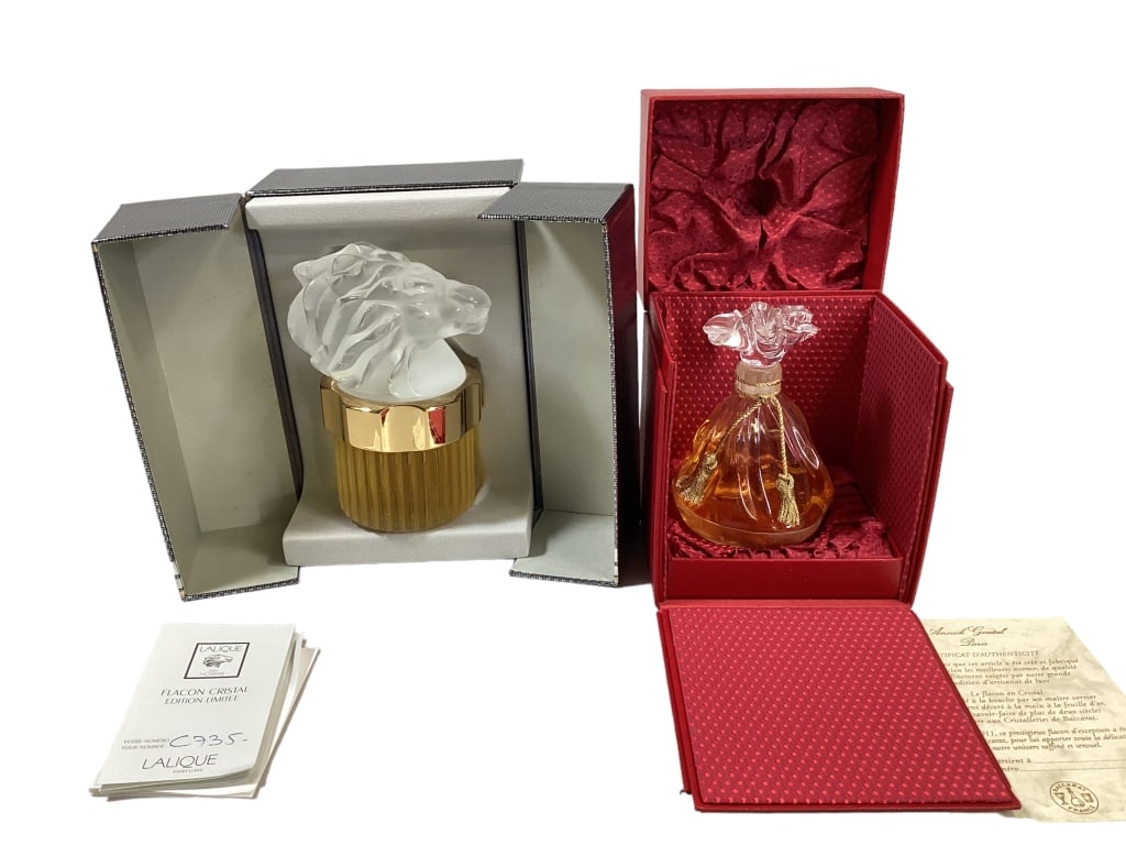 Two Crystal Perfume Flagons (1 of 7)