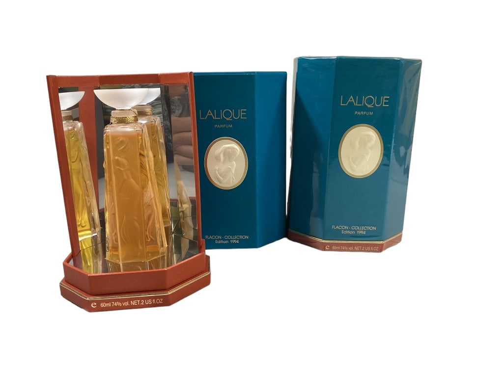 2 Lalique Crystal  Flagons (1 of 5)