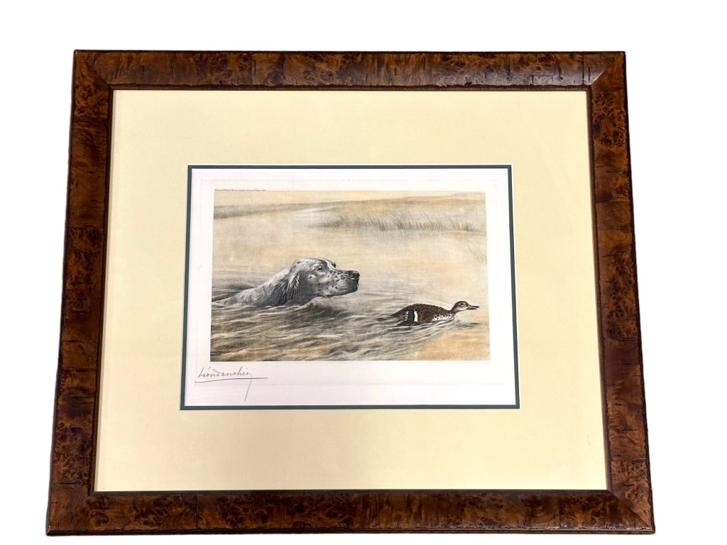 Dog and Wounded Teal, Leon Danchin (1 of 6)