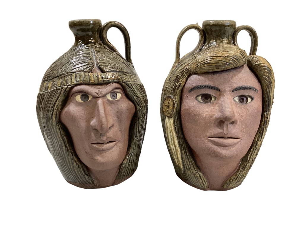 Two Face Jugs Auction