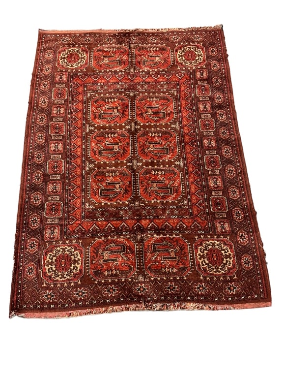 Semi Antique Afghan Throw Rug (1 of 6)