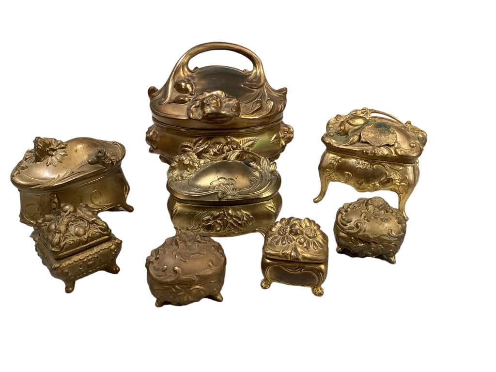8 Art Nouveau Jewelry  Caskets (1 of 5)